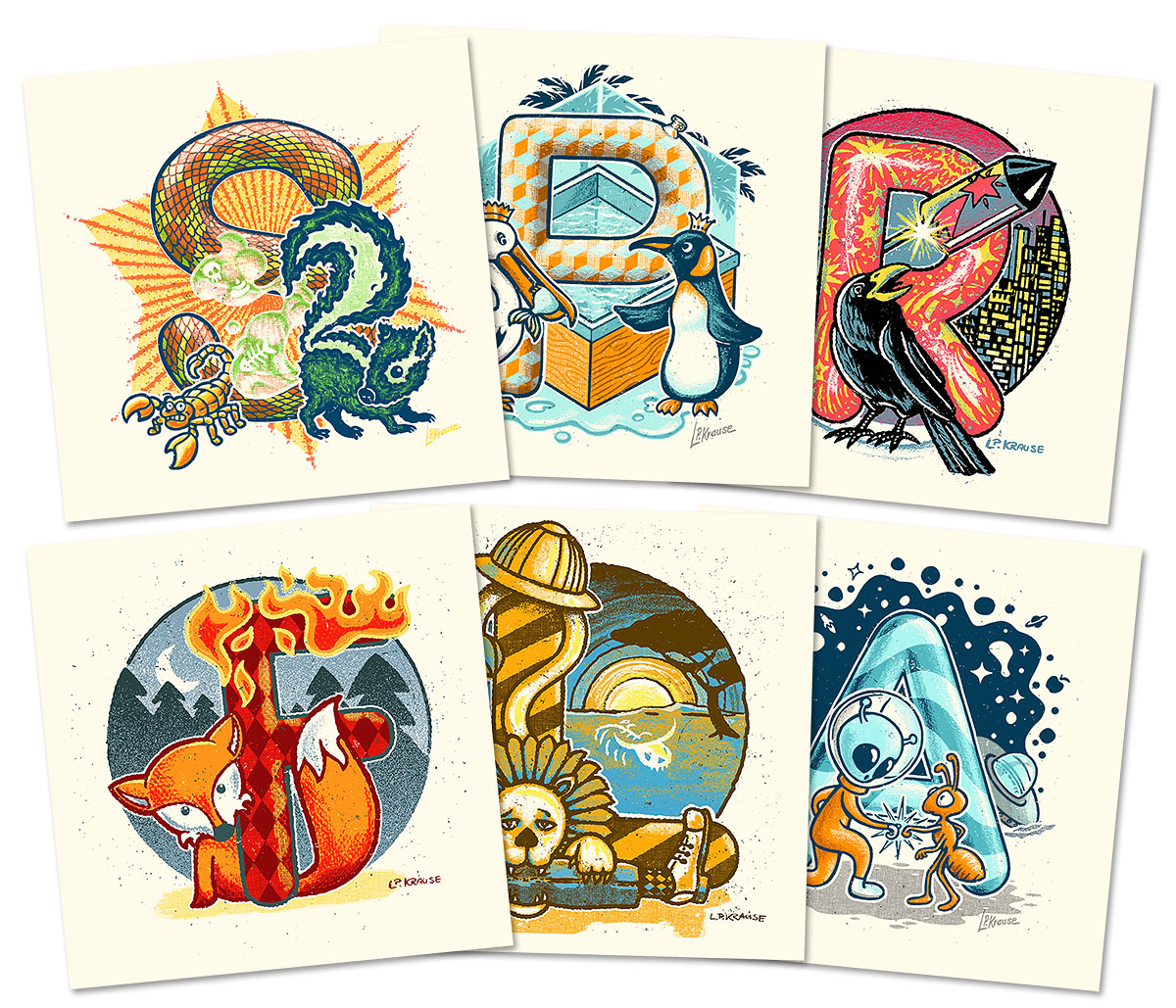 Buchstaben Artprints